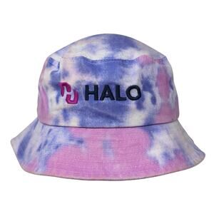 Halo Fitted Bucket Hat Multi One Size Embroidered Tie Dye In Your Face Apparel